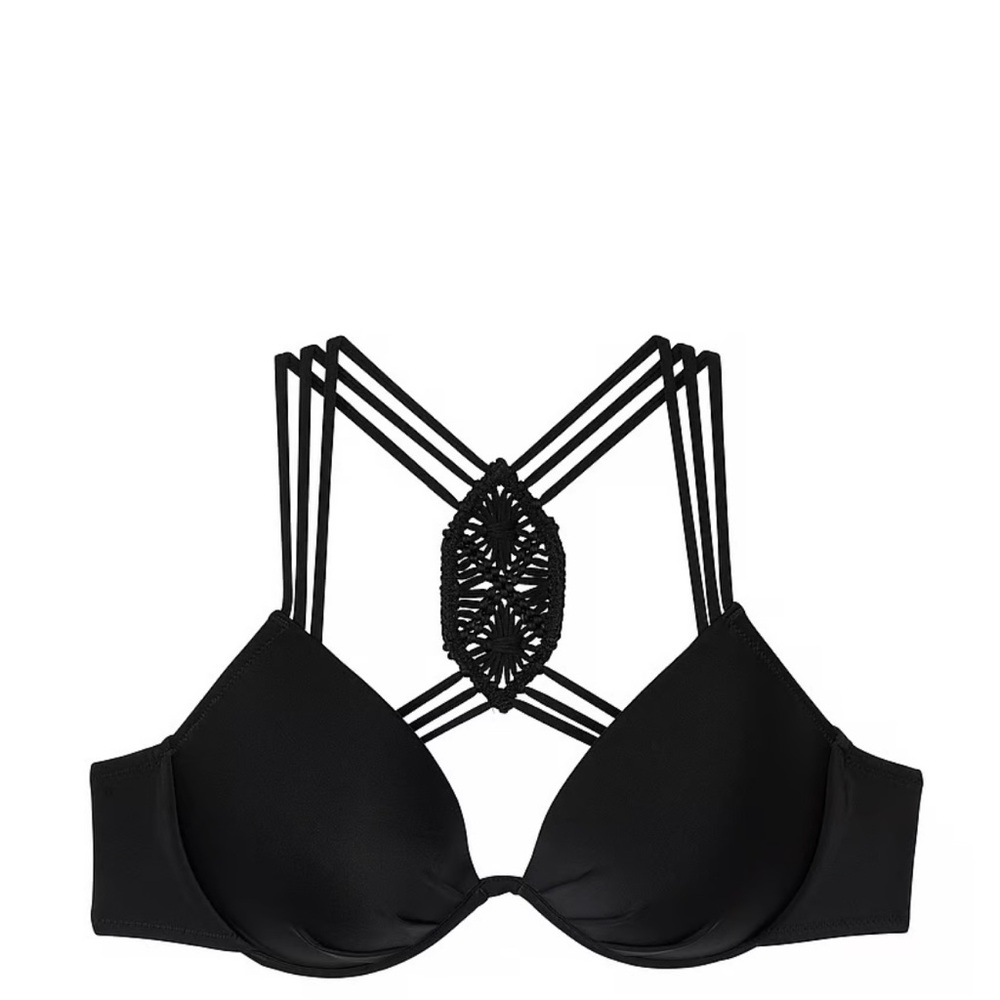 Victoria's Secret Macrame Halter Push-Up Bikini Top